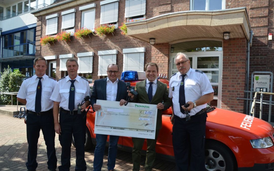 Provinzial-Geschäftsstelle Helmut Kolpin e.K. fördert die Freiwillige Feuerwehr in Rommerskirchen