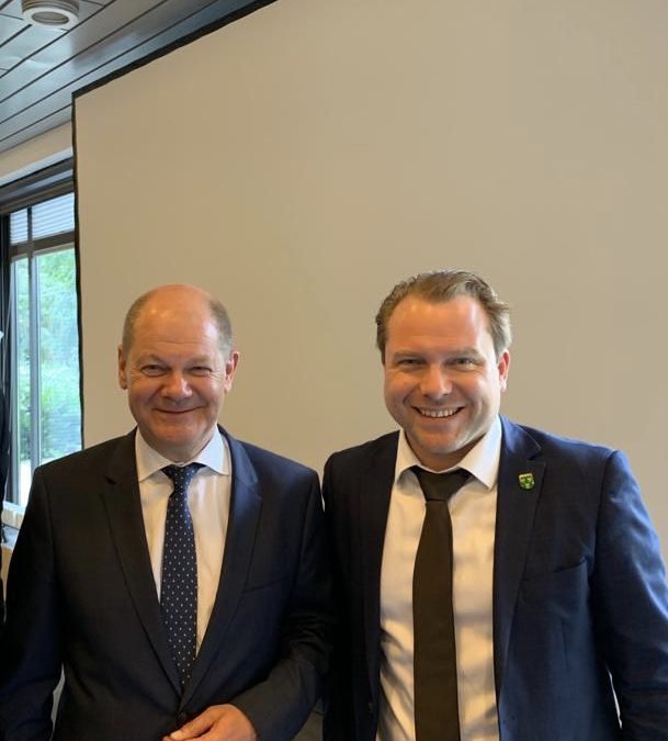 Bürgermeister trifft Vizekanzler Olaf Scholz
