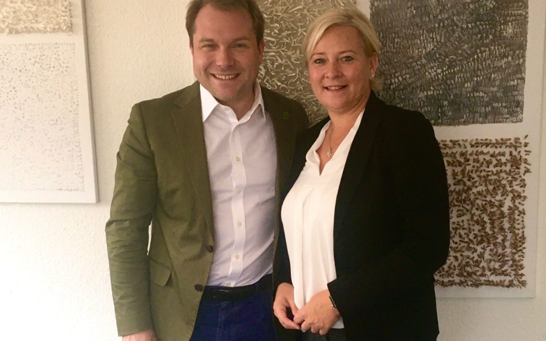 Heike Troles MdL zu Gesprächen bei Bürgermeister Dr. Martin Mertens