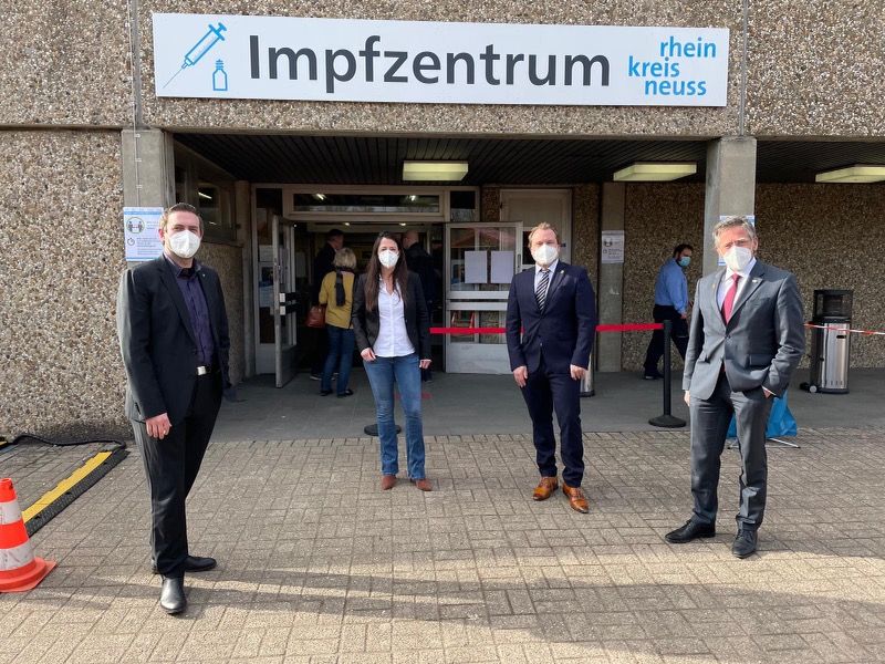 Bürgermeister Dr. Martin Mertens besuchte Impfzentrum in Neuss