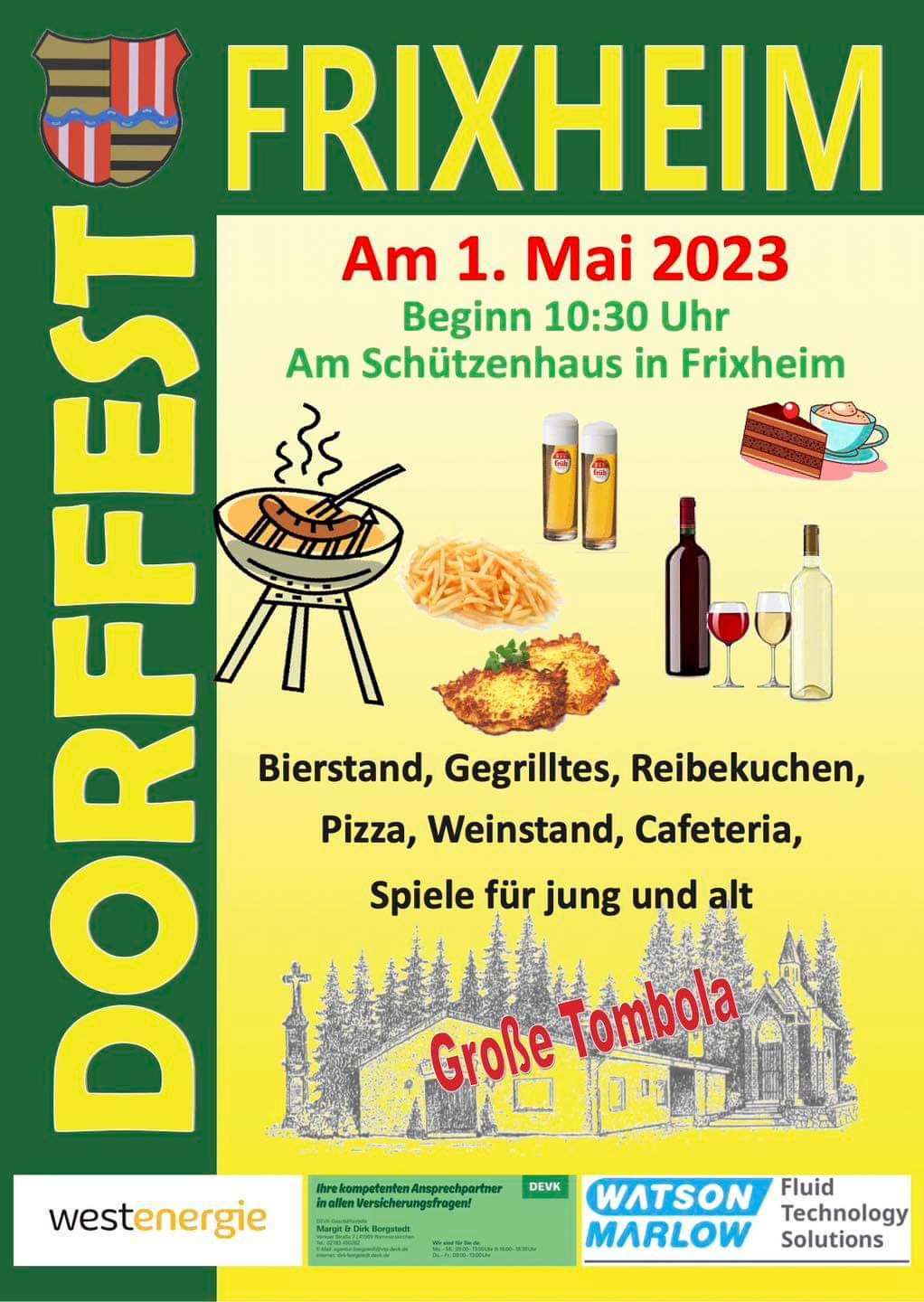 Plakat Dorffest Frixheim