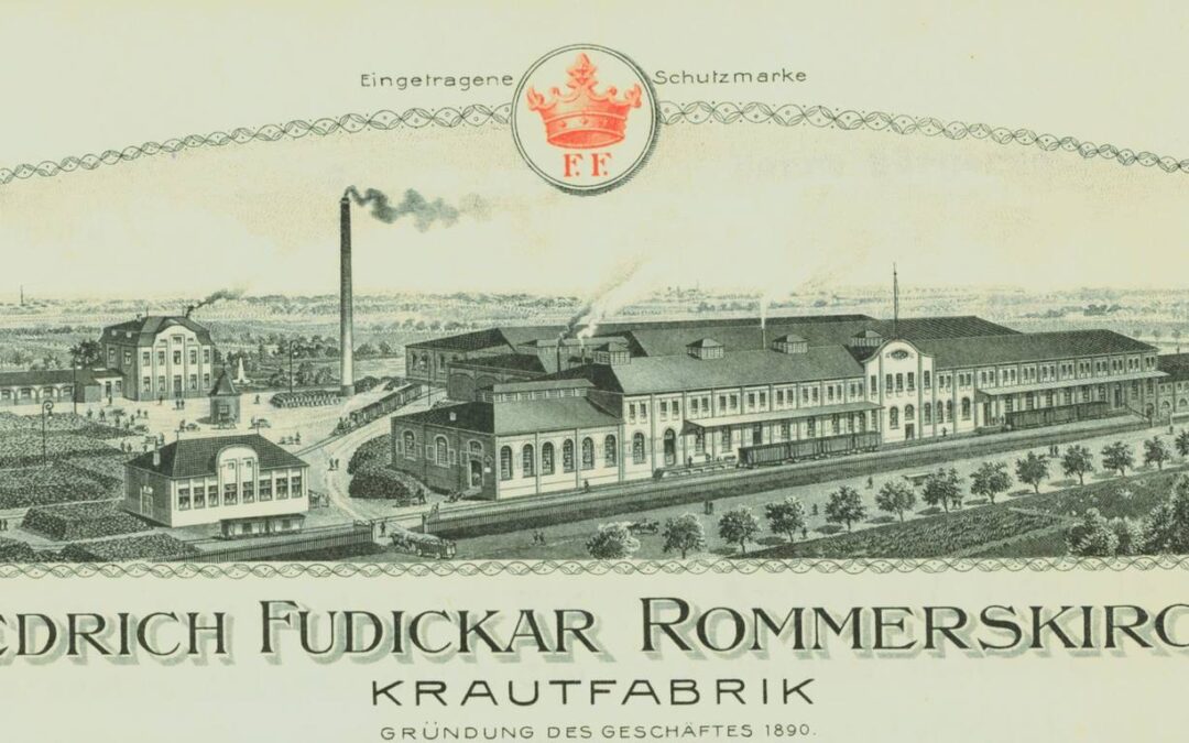 Vortrag von Kreisarchivar Martin Lambertz – „Größtes und besteingerichtetes Werk der Branche in ganz Deutschland“ – Zur Geschichte der Rübenkrautfabrik von Fudickar, Kronenkraut und Nagelwerken in Rommerskirchen