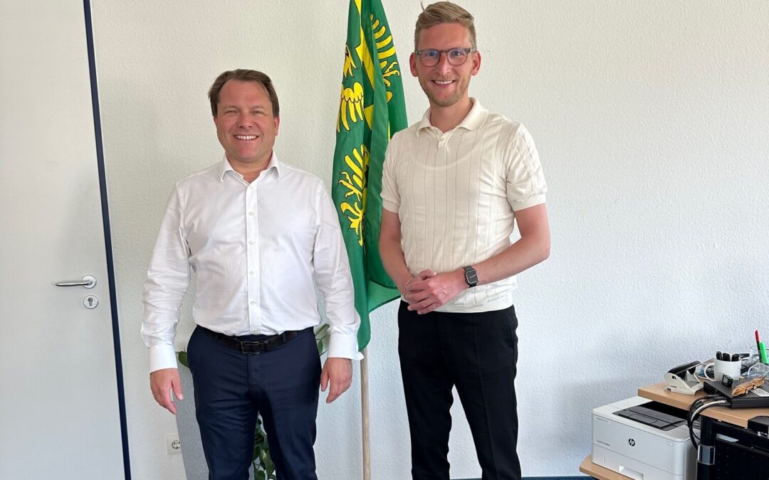 Daniel Rinkert MdB kam zum Antrittsbesuch nach Rommerskirchen
