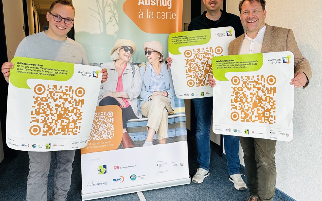 Weitere Marketingmaßnahme macht Werbung für den Kraftraumshuttle
