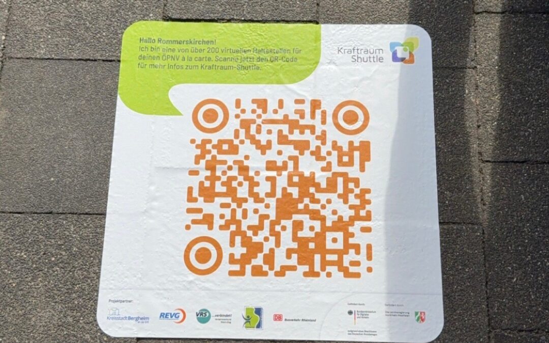 Weitere Marketingmaßnahme macht Werbung für den Kraftraumshuttle