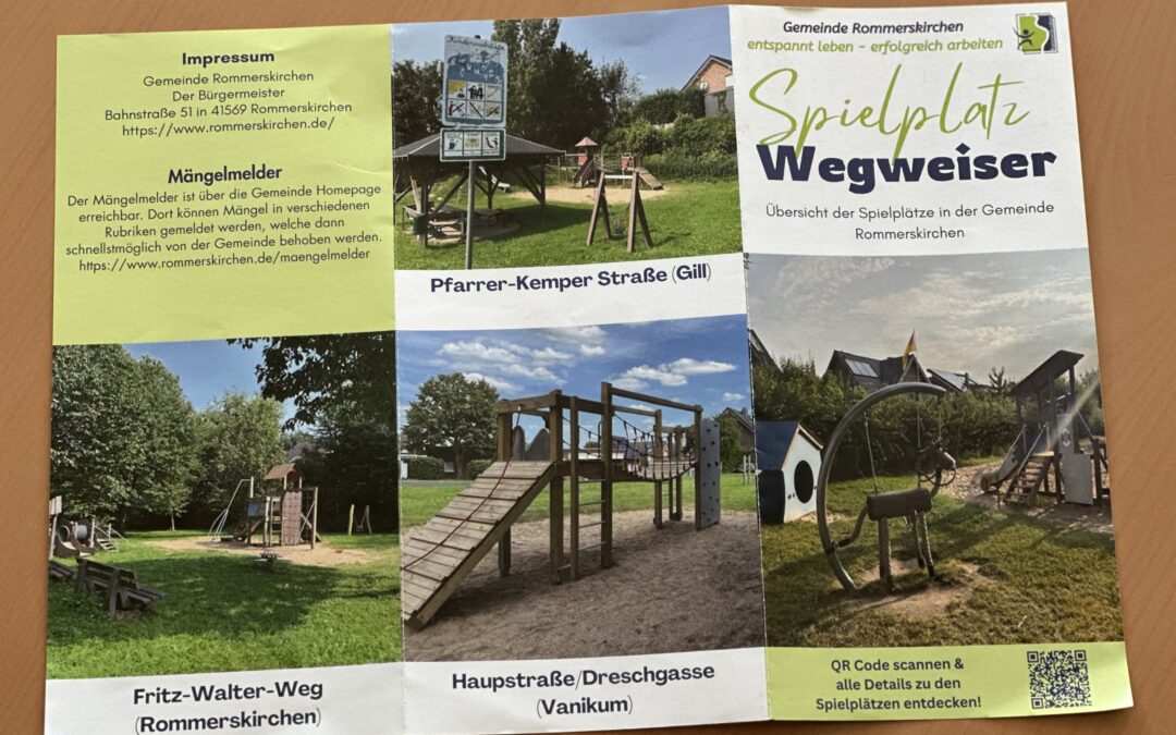 Neuer Spielplatzflyer der Gemeinde liegt jetzt aus