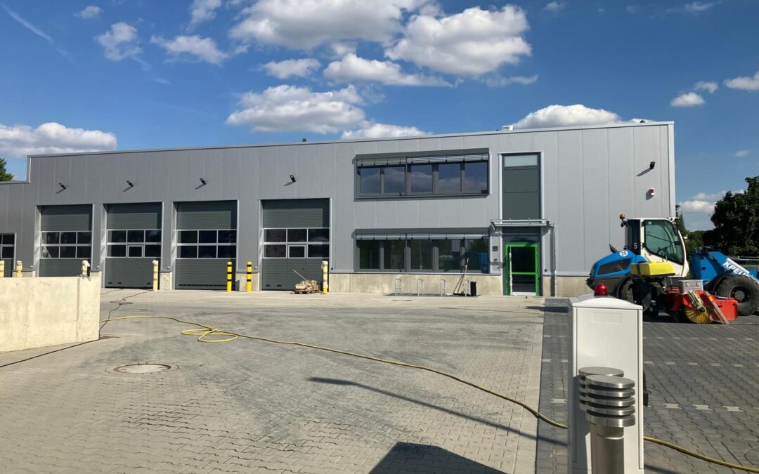 Neubau des Baubetriebshof an der Rudolf-Diesel-Straße- Straße steht kurz vor dem Abschluss – Offizielle Eröffnung am 26. August