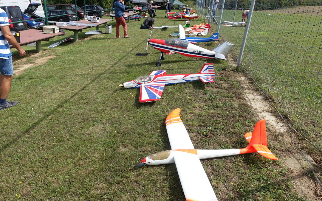 Abfliegen der Modellflieger