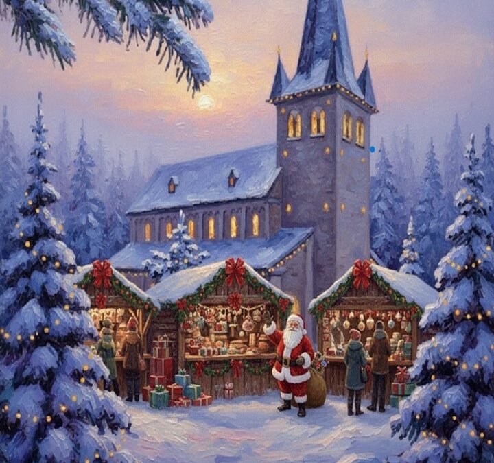 Weihnachtssingen mit Weihnachtsmarkt in Oekoven