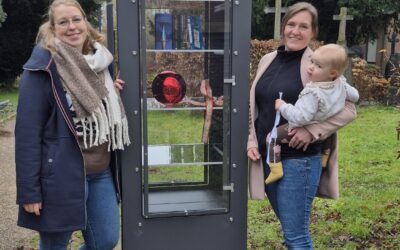Öffentlicher Bücherschrank im Martinuspark