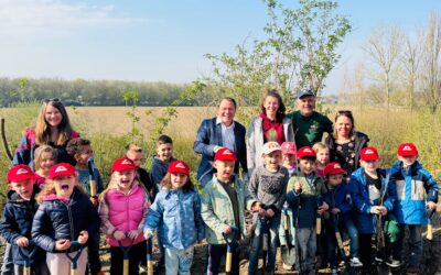 Erfolgreiche Mitmachaktion: Kinder pflanzen Bäume in Hoeningen