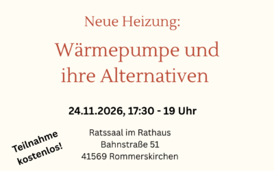 Neue Heizung – Wärmepumpe und ihre Alternativen